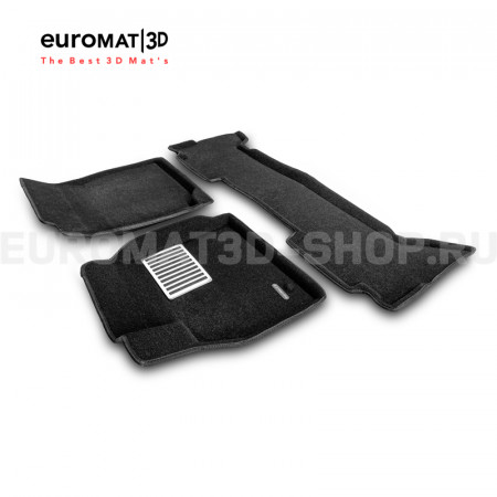 Текстильные 3D коврики Euromat3D Lux в салон для Toyota Land Cruiser 100 (1998-2003) № EM3D-005117