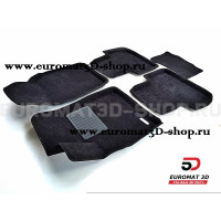 Текстильные 3D коврики Euromat3D Business в салон для Volkswagen Golf 3 (1992-1997) № EMC3D-005430