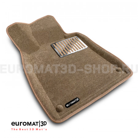 Текстильные 3D коврики Euromat3D Lux в салон для Mercedes Maybach (W222) (2014-2020) № EM3D-003521T