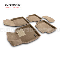 Текстильные 3D коврики Euromat3D Business в салон для Toyota Camry XV70 (2018-2024) № EMC3D-005101T Бежевые
