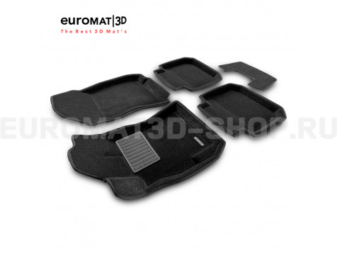 Текстильные 3D коврики Euromat3D Premium в салон для Subaru Legacy (2010-) № EMPR3D-004704
