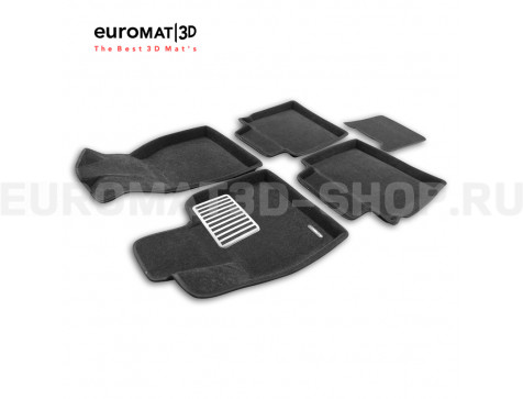 Текстильные 3D коврики Euromat3D Lux в салон для Hongqi HS5 (2019-) № EM3D-001480