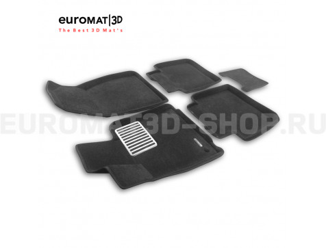 Текстильные 3D коврики Euromat3D Lux в салон для Hongqi H5 (2022-) № EM3D-001482