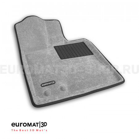 Текстильные 3D коврики Euromat3D Business в салон для Changan UNI-K (2023-) № EMC3D-001332S Светло-серые